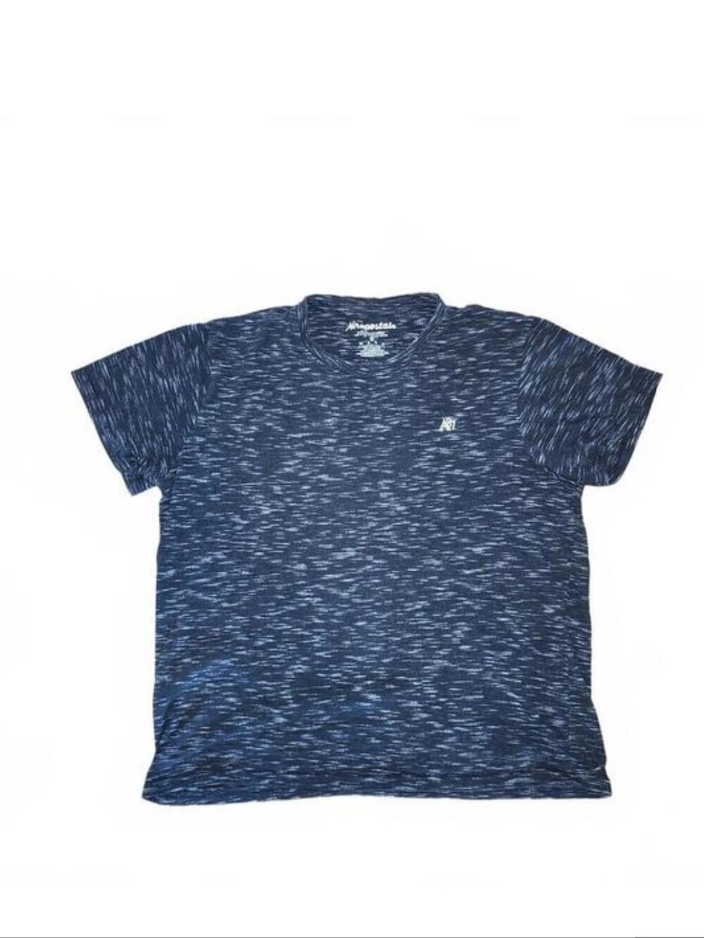 Aeropostale Men’s Tee Navy Blue XL Cotton Marled